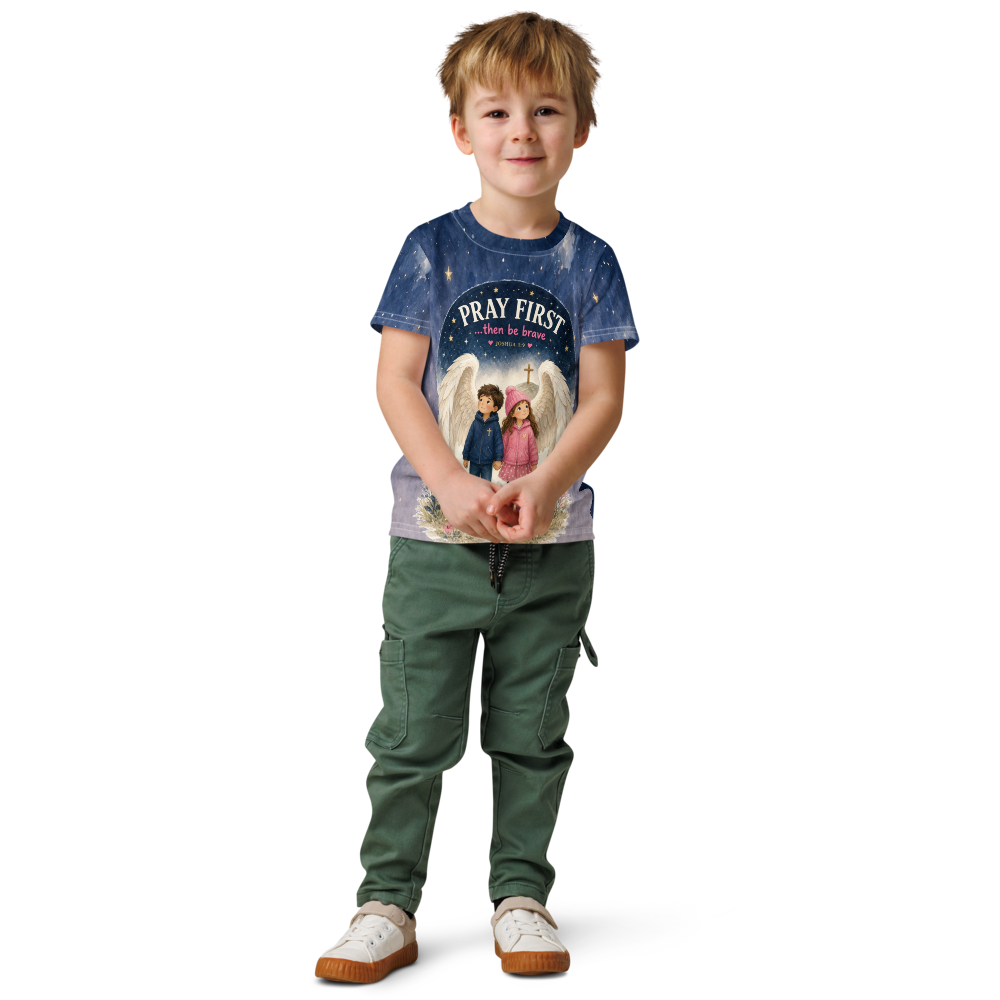 Guardian Angel Kids Tee | Joshua 1:9