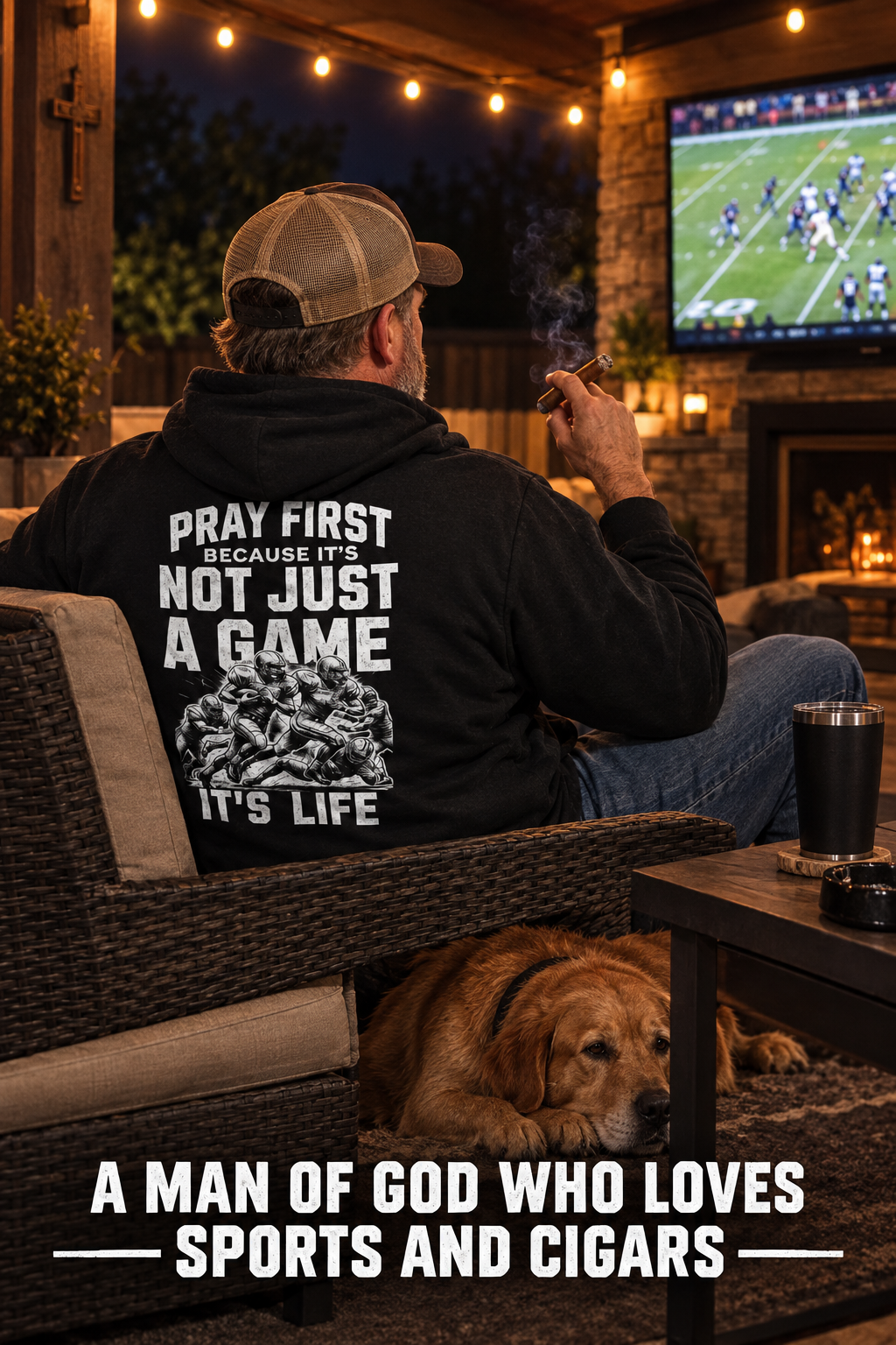 Man of God sports and cigars lifestyle mockup