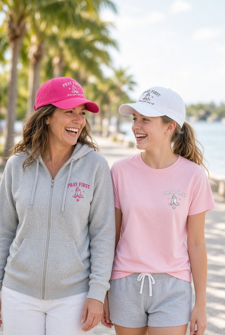 Pray First Women's Ponytail Hat